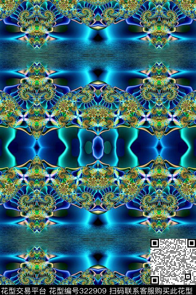 分形艺术类数码印花华亿平台下载（图片编号: 322909） - 瓦栏（Walan）