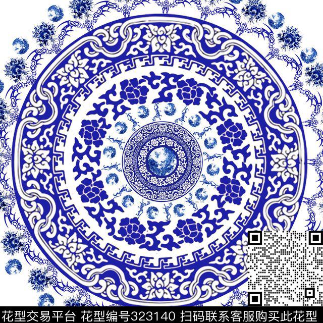 传统印花华亿平台下载（图片编号: 323140） - 瓦栏（Walan）