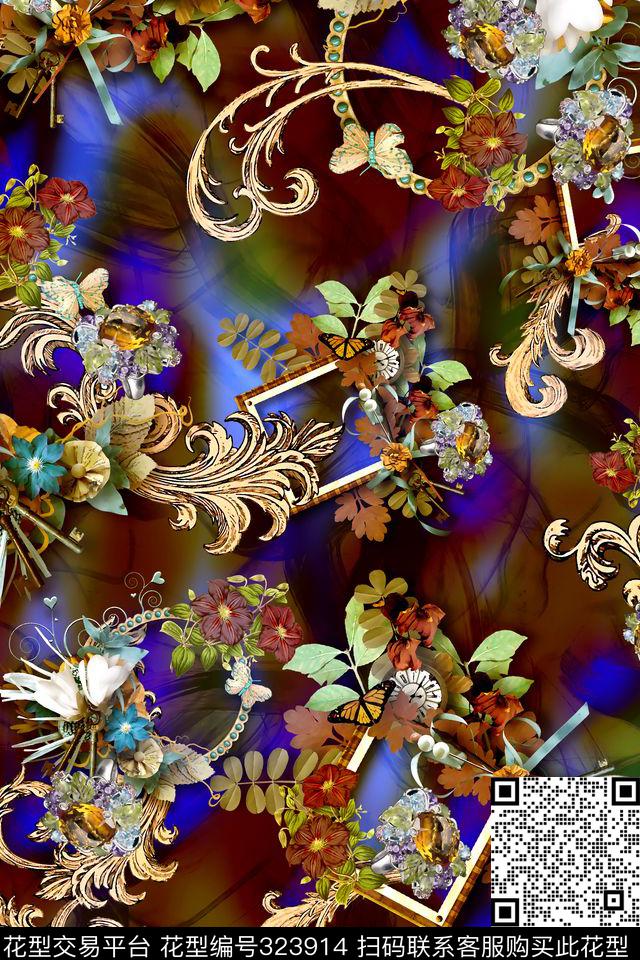 民族风数码印花华亿平台下载（图片编号: 323914） - 瓦栏（Walan）