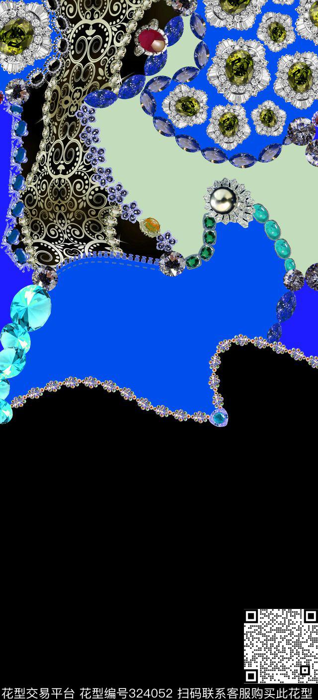 民族风数码印花华亿平台下载（图片编号: 324052） - 瓦栏（Walan）