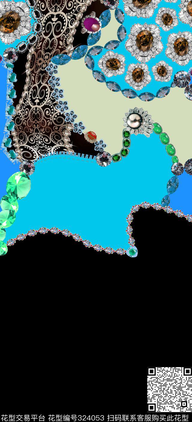 民族风数码印花华亿平台下载（图片编号: 324053） - 瓦栏（Walan）