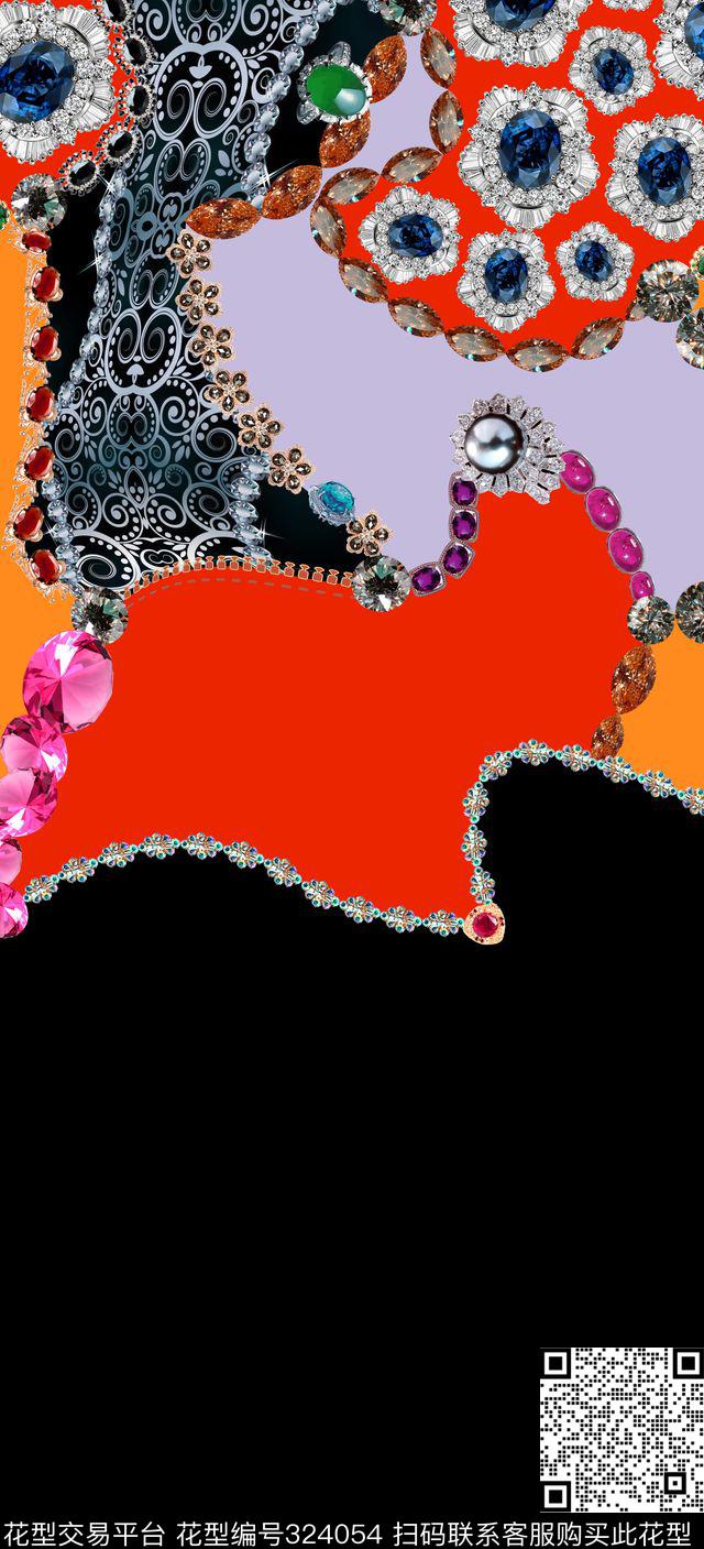 民族风数码印花华亿平台下载（图片编号: 324054） - 瓦栏（Walan）