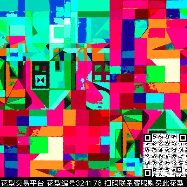 传统印花华亿平台下载（图片编号: 324176） - 瓦栏（Walan）