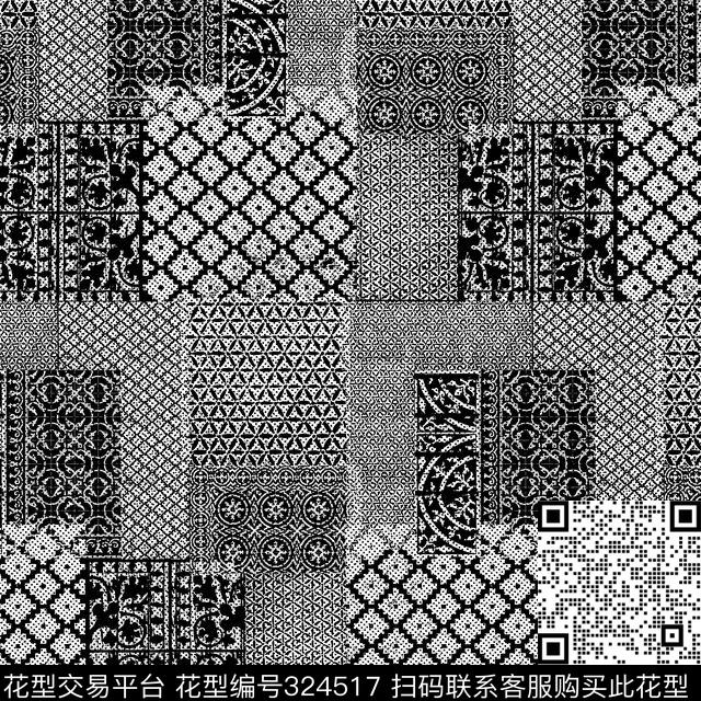 传统印花华亿平台下载（图片编号: 324517） - 瓦栏（Walan）