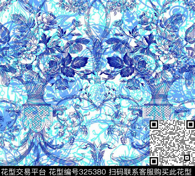 传统印花华亿平台下载（图片编号: 325380） - 瓦栏（Walan）