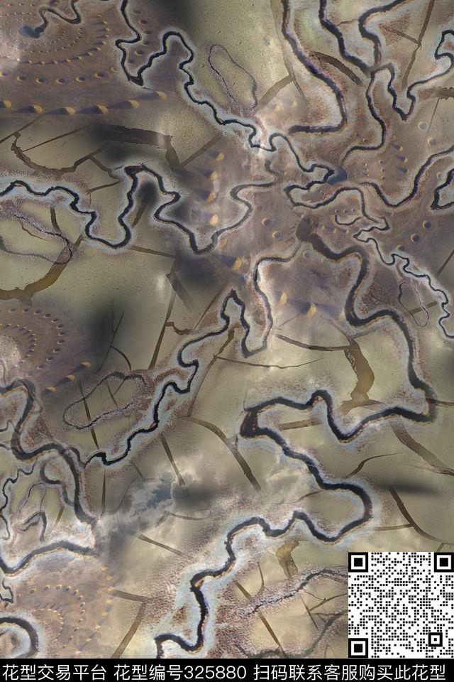 抽象地纹景观数码印花华亿平台下载（图片编号: 325880） - 瓦栏（Walan）