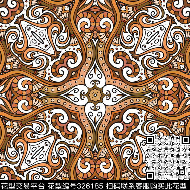 传统印花华亿平台下载（图片编号: 326185） - 瓦栏（Walan）