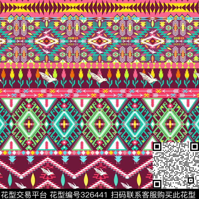 传统印花华亿平台下载（图片编号: 326441） - 瓦栏（Walan）