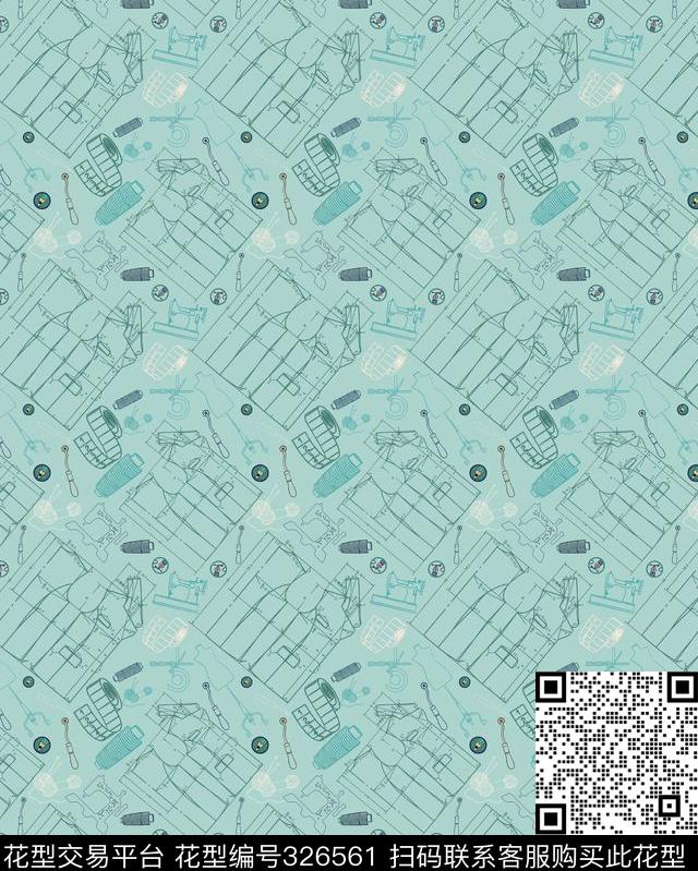 传统印花华亿平台下载（图片编号: 326561） - 瓦栏（Walan）