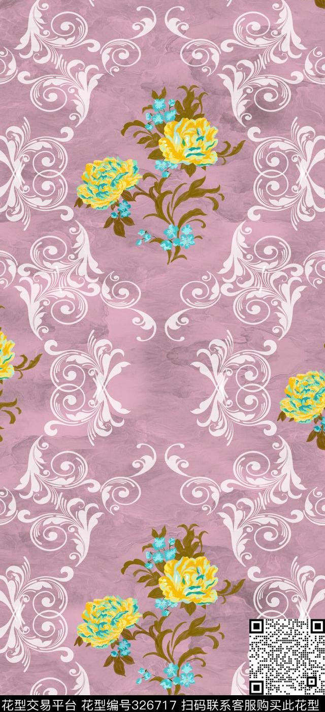 壁纸窗帘传统印花华亿平台下载（图片编号: 326717） - 瓦栏（Walan）