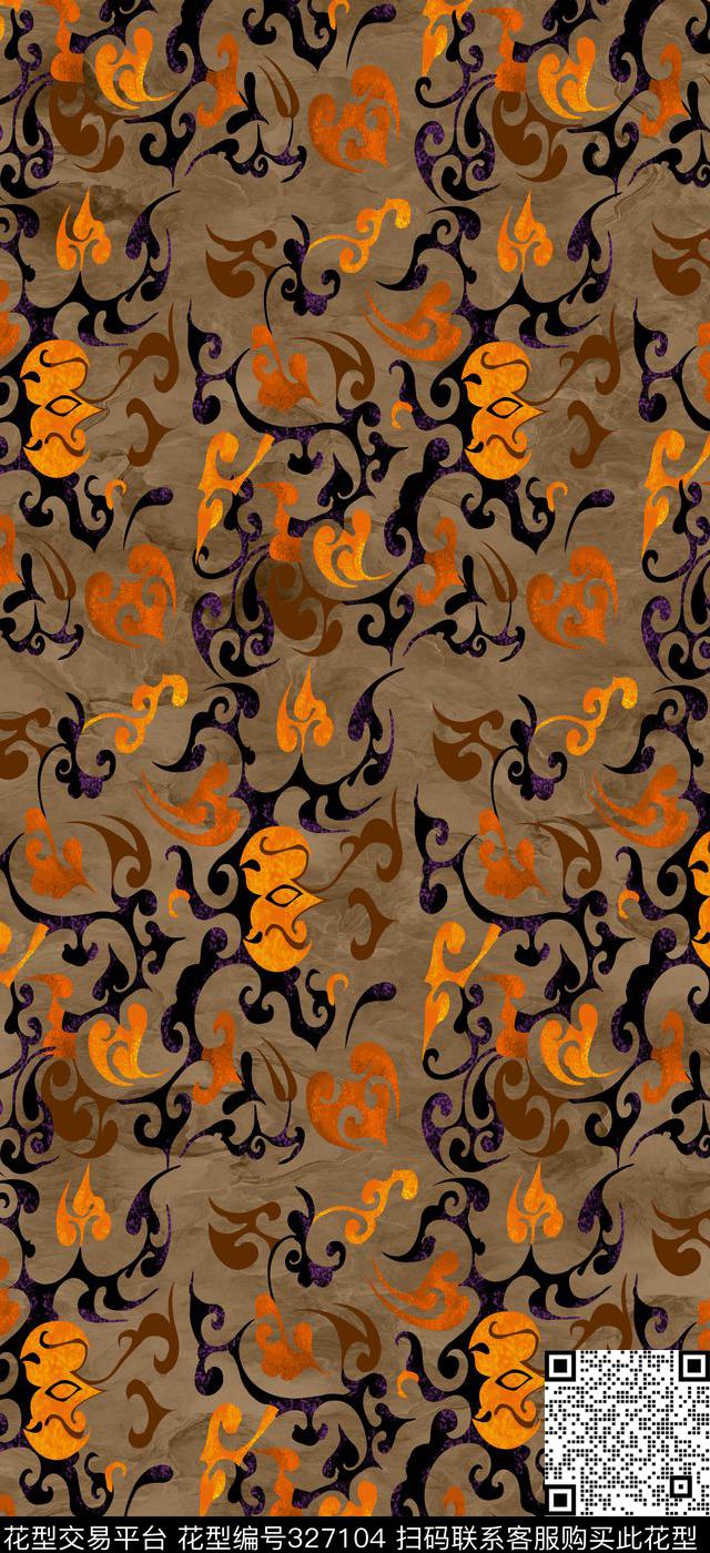 壁纸窗帘传统印花华亿平台下载（图片编号: 327104） - 瓦栏（Walan）