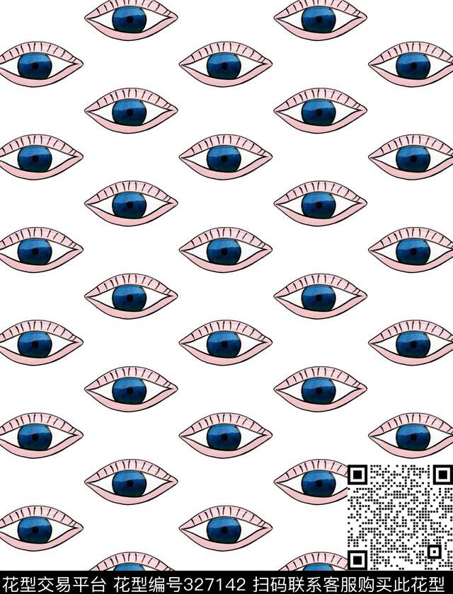 酷眼睛创意时尚类传统印花华亿平台下载（图片编号: 327142） - 瓦栏（Walan）