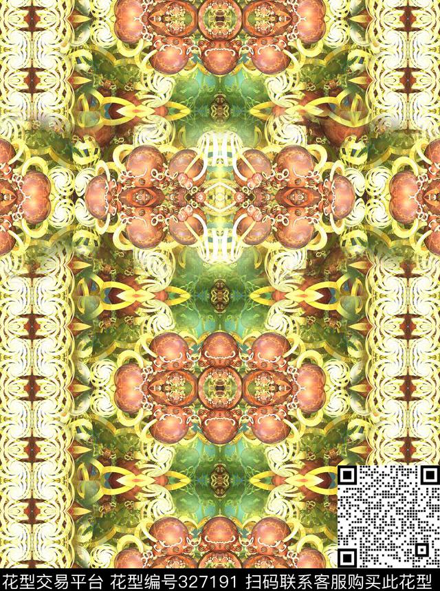 欧美女装面料数码印花华亿平台下载（图片编号: 327191） - 瓦栏（Walan）