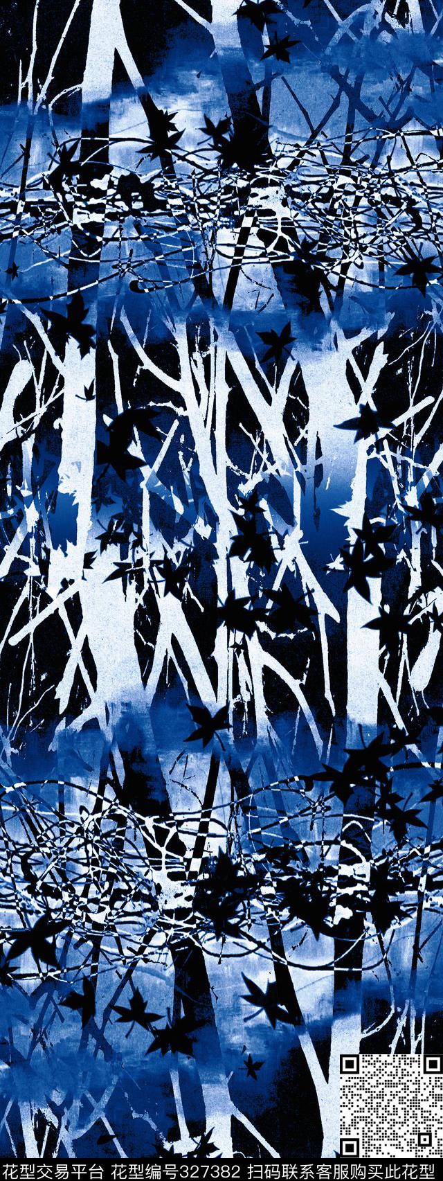 T-异域风情/ExoticN-森林枝叶/Leaves数码印花华亿平台下载（图片编号: 327382） - 瓦栏（Walan）