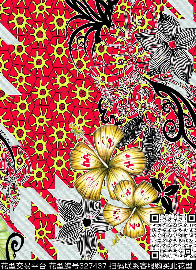 传统印花华亿平台下载（图片编号: 327437） - 瓦栏（Walan）