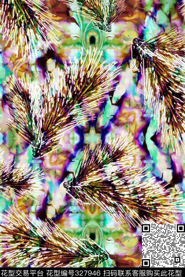 花卉数码印花华亿平台下载（图片编号: 327946） - 瓦栏（Walan）