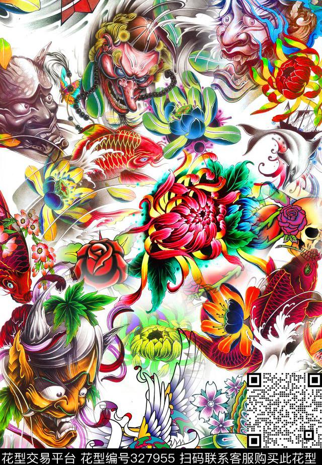 欧美女装面料数码印花华亿平台下载（图片编号: 327955） - 瓦栏（Walan）