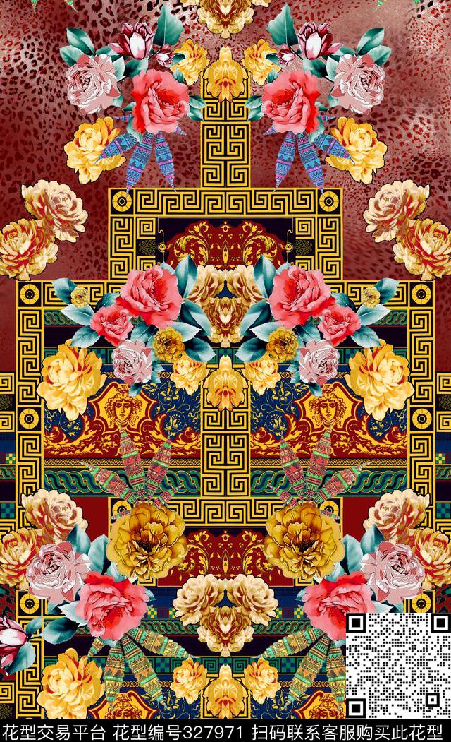 定位花卉数码印花华亿平台下载（图片编号: 327971） - 瓦栏（Walan）