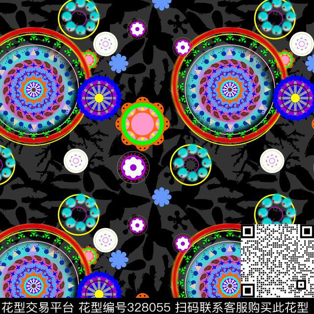 传统印花华亿平台下载（图片编号: 328055） - 瓦栏（Walan）