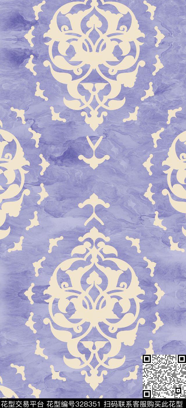 壁纸窗帘传统印花华亿平台下载（图片编号: 328351） - 瓦栏（Walan）