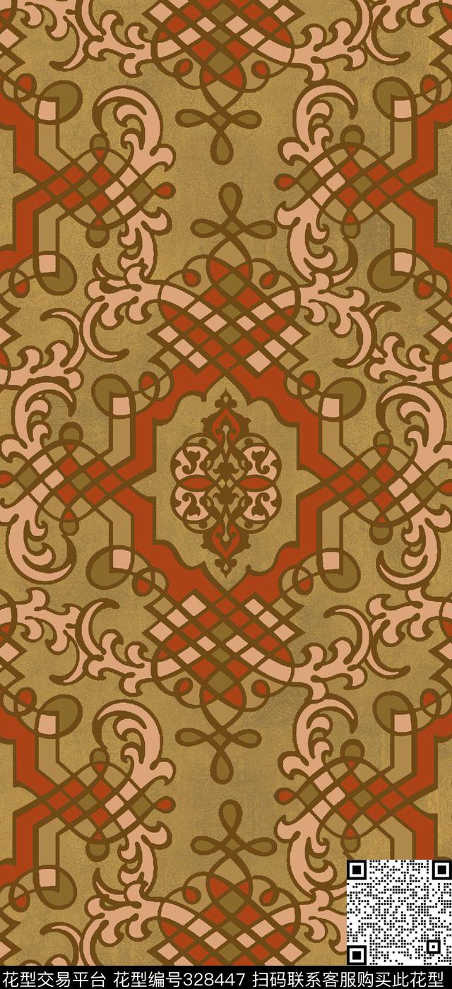 英伦欧式宫廷风维多利亚传统印花华亿平台下载（图片编号: 328447） - 瓦栏（Walan）