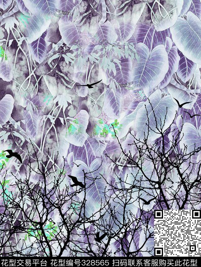 休闲抽象怀旧数码印花华亿平台下载（图片编号: 328565） - 瓦栏（Walan）