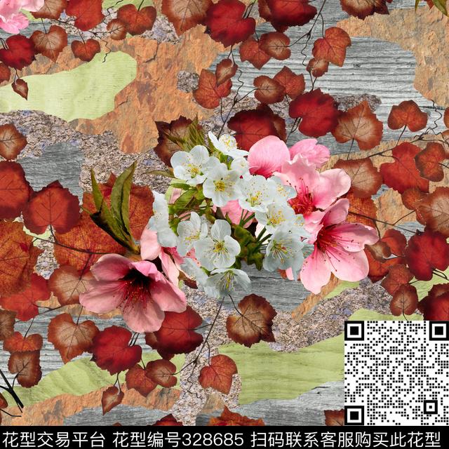 循环华亿平台数码印花华亿平台下载（图片编号: 328685） - 瓦栏（Walan）