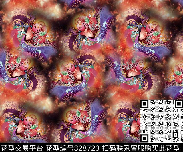 循环华亿平台数码印花华亿平台下载（图片编号: 328723） - 瓦栏（Walan）