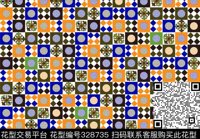 中国风传统印花华亿平台下载（图片编号: 328735） - 瓦栏（Walan）