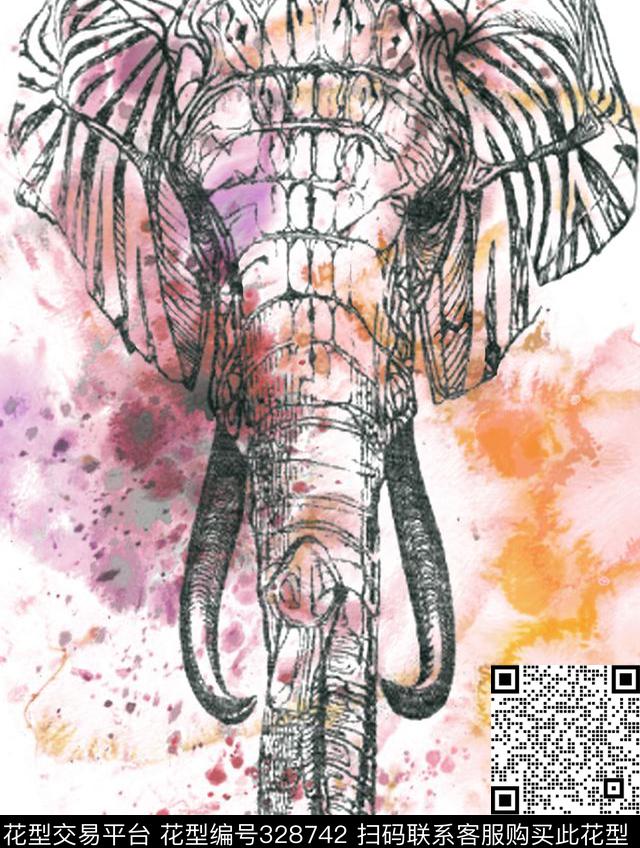 T恤服装传统印花华亿平台下载（图片编号: 328742） - 瓦栏（Walan）