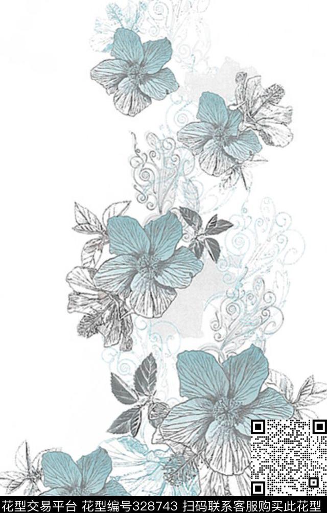 T恤服装传统印花华亿平台下载（图片编号: 328743） - 瓦栏（Walan）