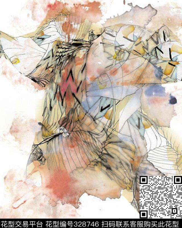 T恤服装传统印花华亿平台下载（图片编号: 328746） - 瓦栏（Walan）