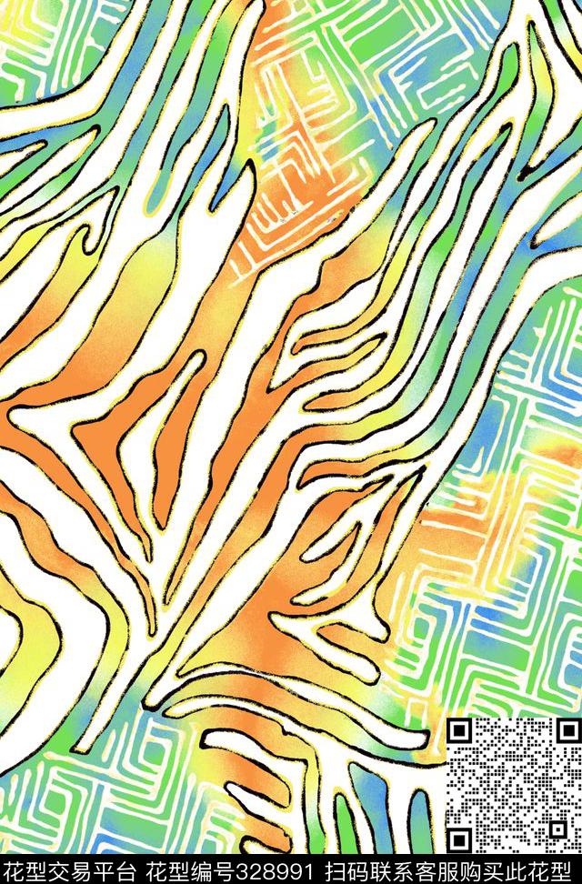 动物纹传统印花华亿平台下载（图片编号: 328991） - 瓦栏（Walan）