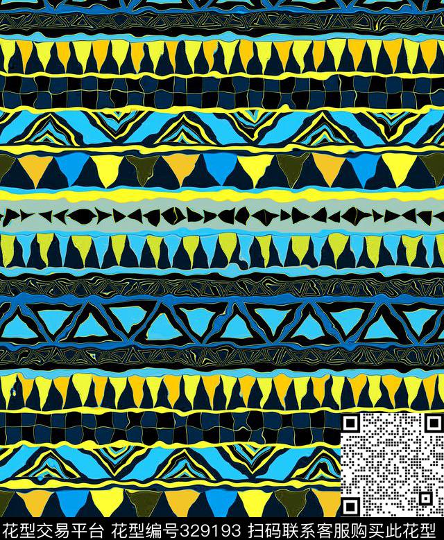 几何图案传统印花华亿平台下载（图片编号: 329193） - 瓦栏（Walan）
