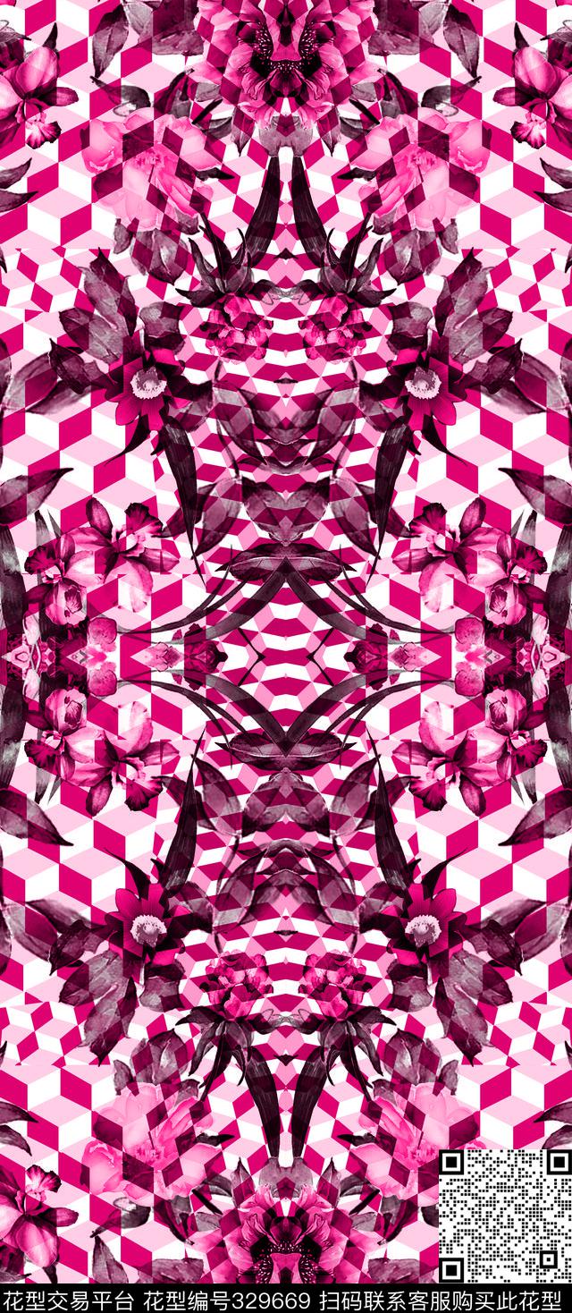 欧美创意、肌理、几何类数码印花华亿平台下载（图片编号: 329669） - 瓦栏（Walan）