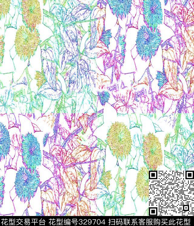 传统印花华亿平台下载（图片编号: 329704） - 瓦栏（Walan）