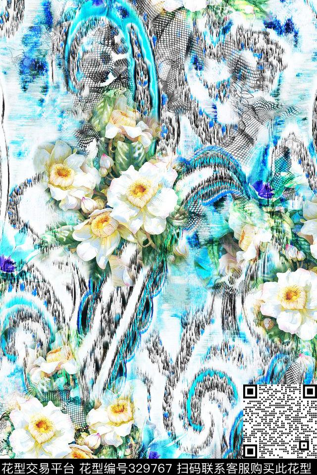 佩斯利Paisley腰果数码印花华亿平台下载（图片编号: 329767） - 瓦栏（Walan）