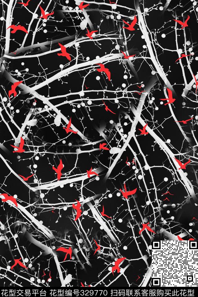 休闲抽象怀旧数码印花华亿平台下载（图片编号: 329770） - 瓦栏（Walan）