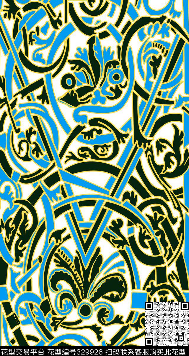 几何艺术传统印花华亿平台下载（图片编号: 329926） - 瓦栏（Walan）