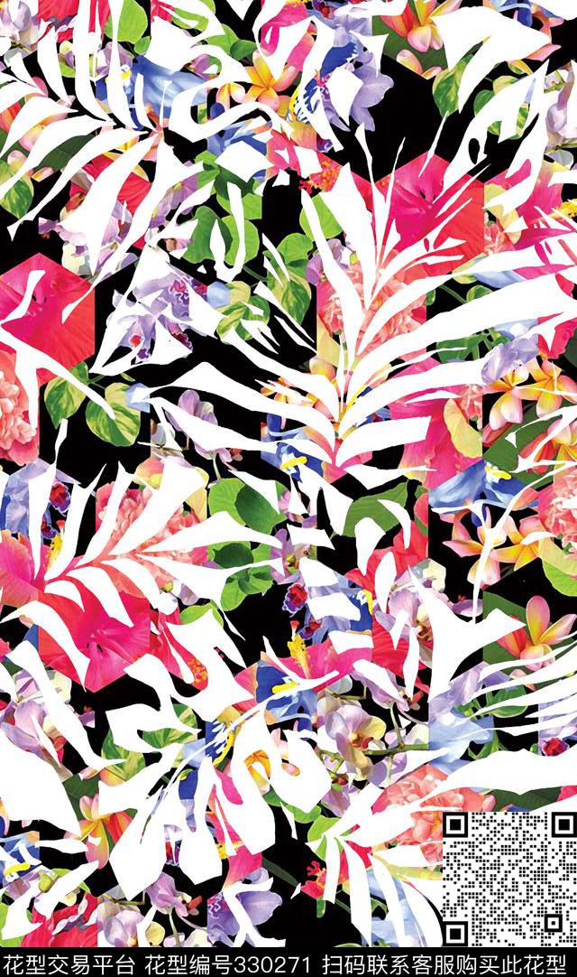 N-森林枝叶/Leaves数码印花华亿平台下载（图片编号: 330271） - 瓦栏（Walan）