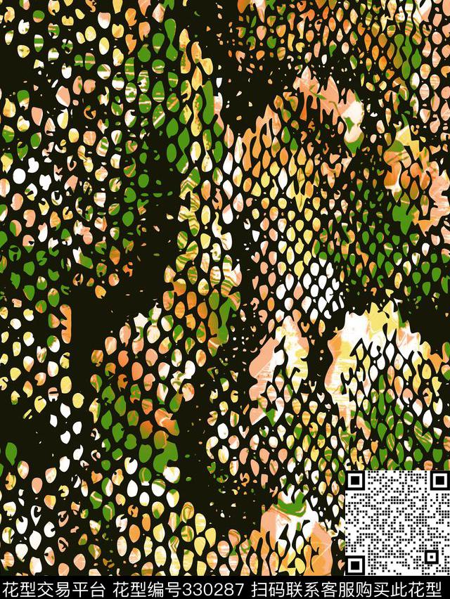 动物纹传统印花华亿平台下载（图片编号: 330287） - 瓦栏（Walan）