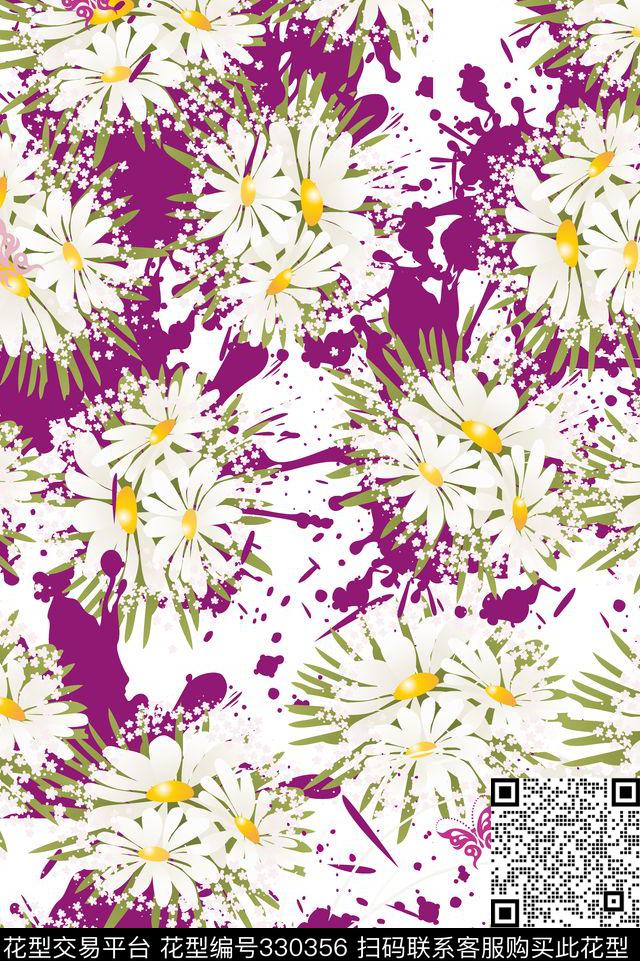 花鸟花卉传统印花华亿平台下载（图片编号: 330356） - 瓦栏（Walan）