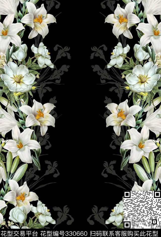 花卉休闲怀旧数码印花华亿平台下载（图片编号: 330660） - 瓦栏（Walan）