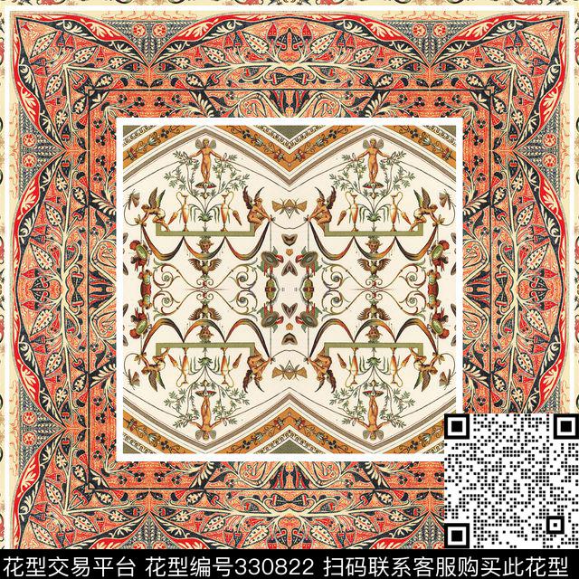 休闲写实对称数码印花华亿平台下载（图片编号: 330822） - 瓦栏（Walan）