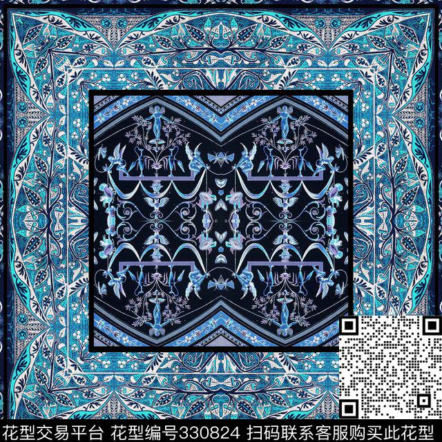 休闲写实对称数码印花华亿平台下载（图片编号: 330824） - 瓦栏（Walan）