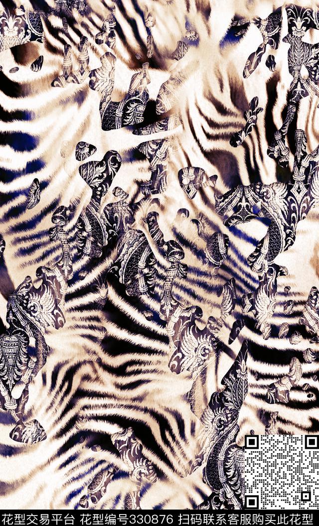 传统印花华亿平台下载（图片编号: 330876） - 瓦栏（Walan）