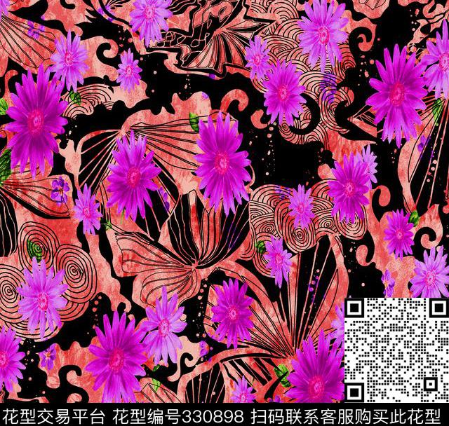 传统印花华亿平台下载（图片编号: 330898） - 瓦栏（Walan）