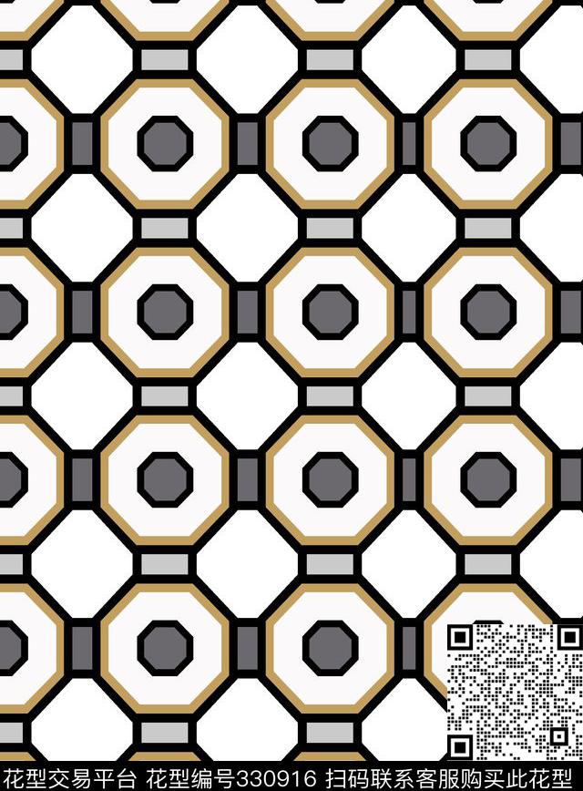 几何传统印花华亿平台下载（图片编号: 330916） - 瓦栏（Walan）