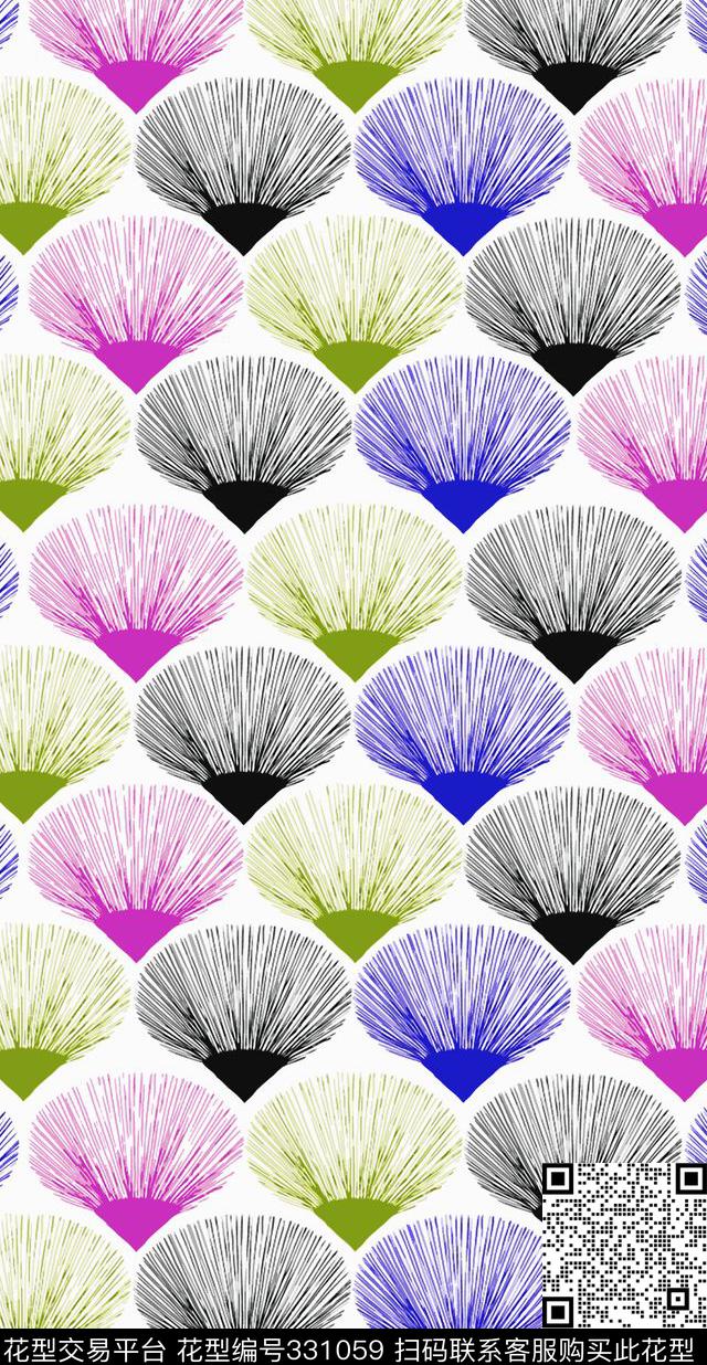 几何图案传统印花华亿平台下载（图片编号: 331059） - 瓦栏（Walan）