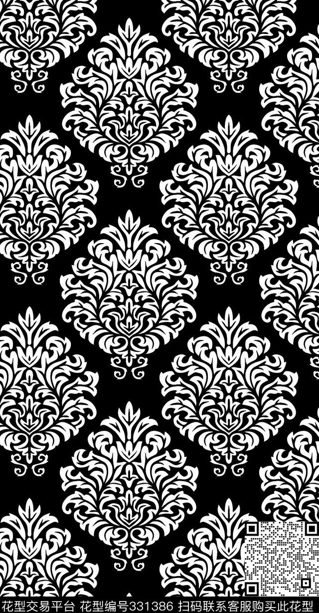传统印花古典纹样佩斯利传统印花华亿平台下载（图片编号: 331386） - 瓦栏（Walan）